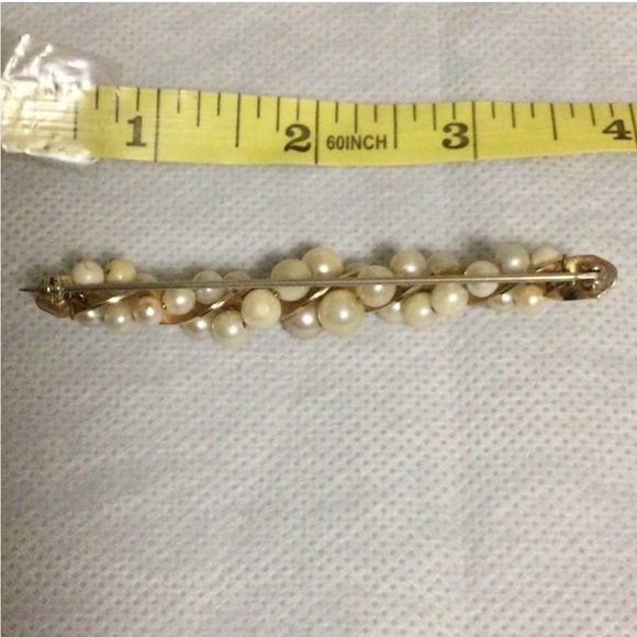 Vintage Elegant brooch with 30 real pearls - Picture 4 of 5